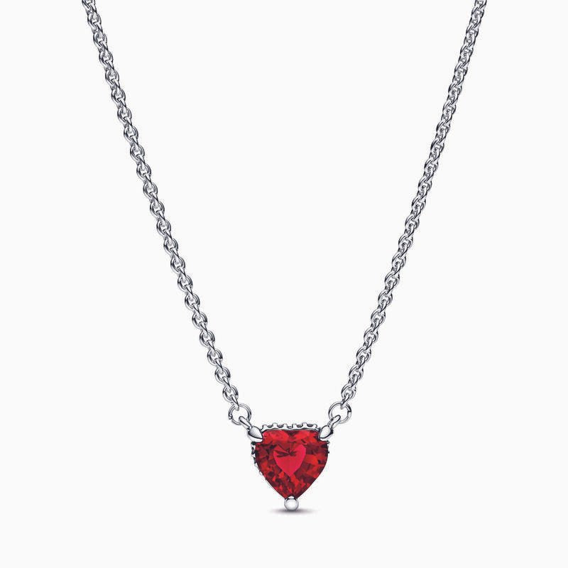 Eternal Bear - Kit Ursinho com Rosa Eterna e Colar Coração em Prata 925