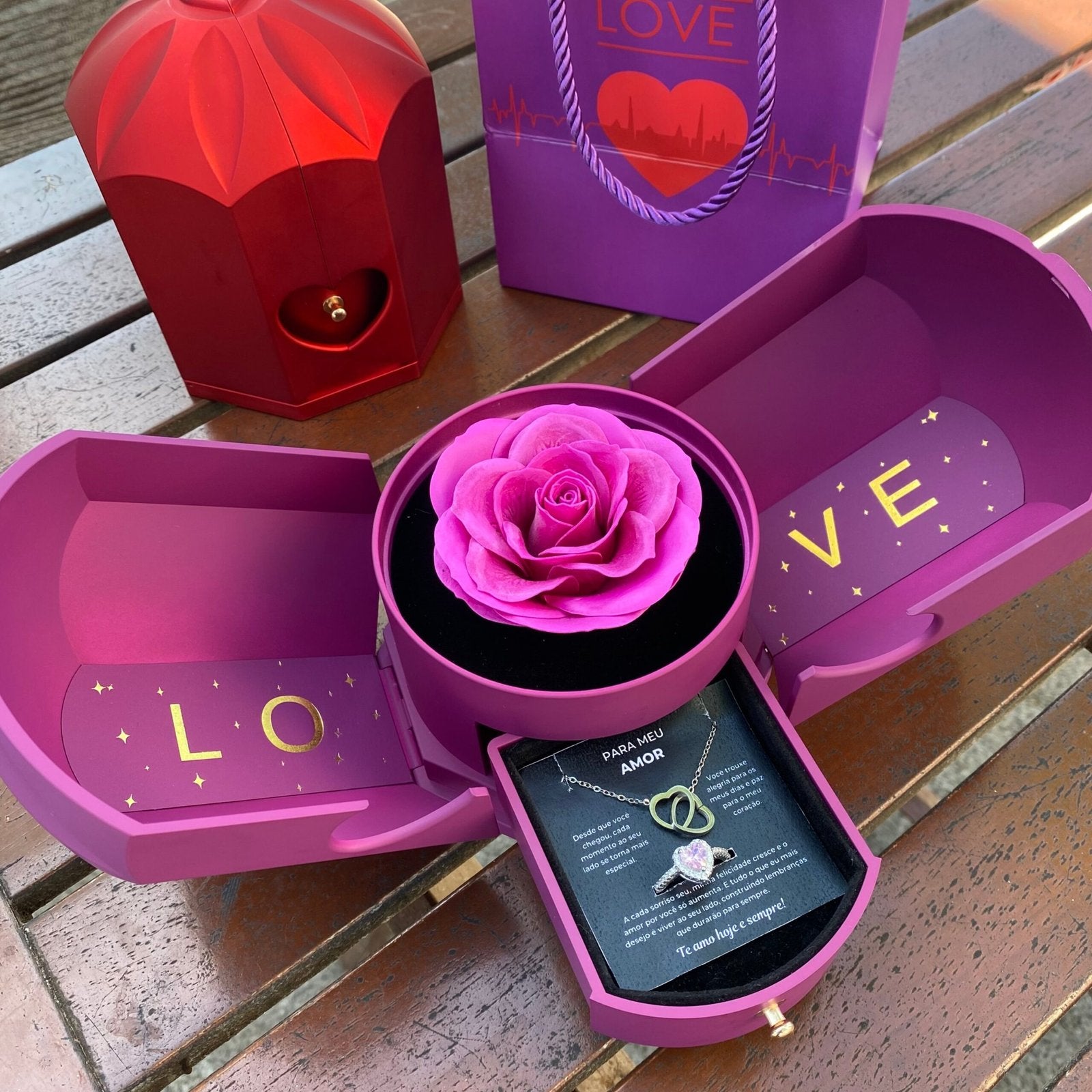 Kit Asas com Colar Personalizado + Anel Solitário Grátis