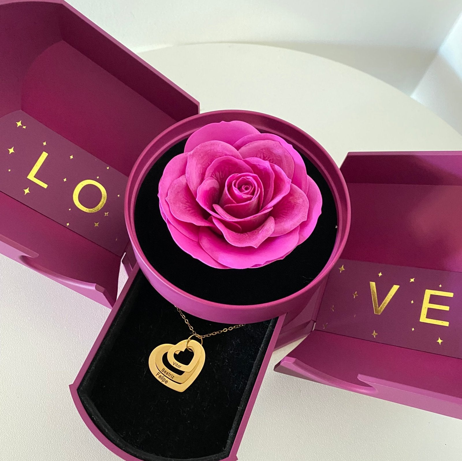 Kit Asas com Colar Amor Fraternal Personalizado com Nomes