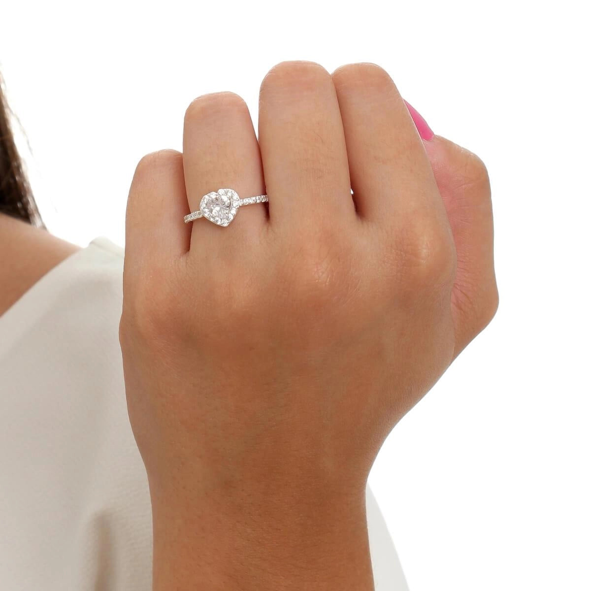 Kit Giratório com Rosa Eterna e Colar + Anel Solitário com Pedra
