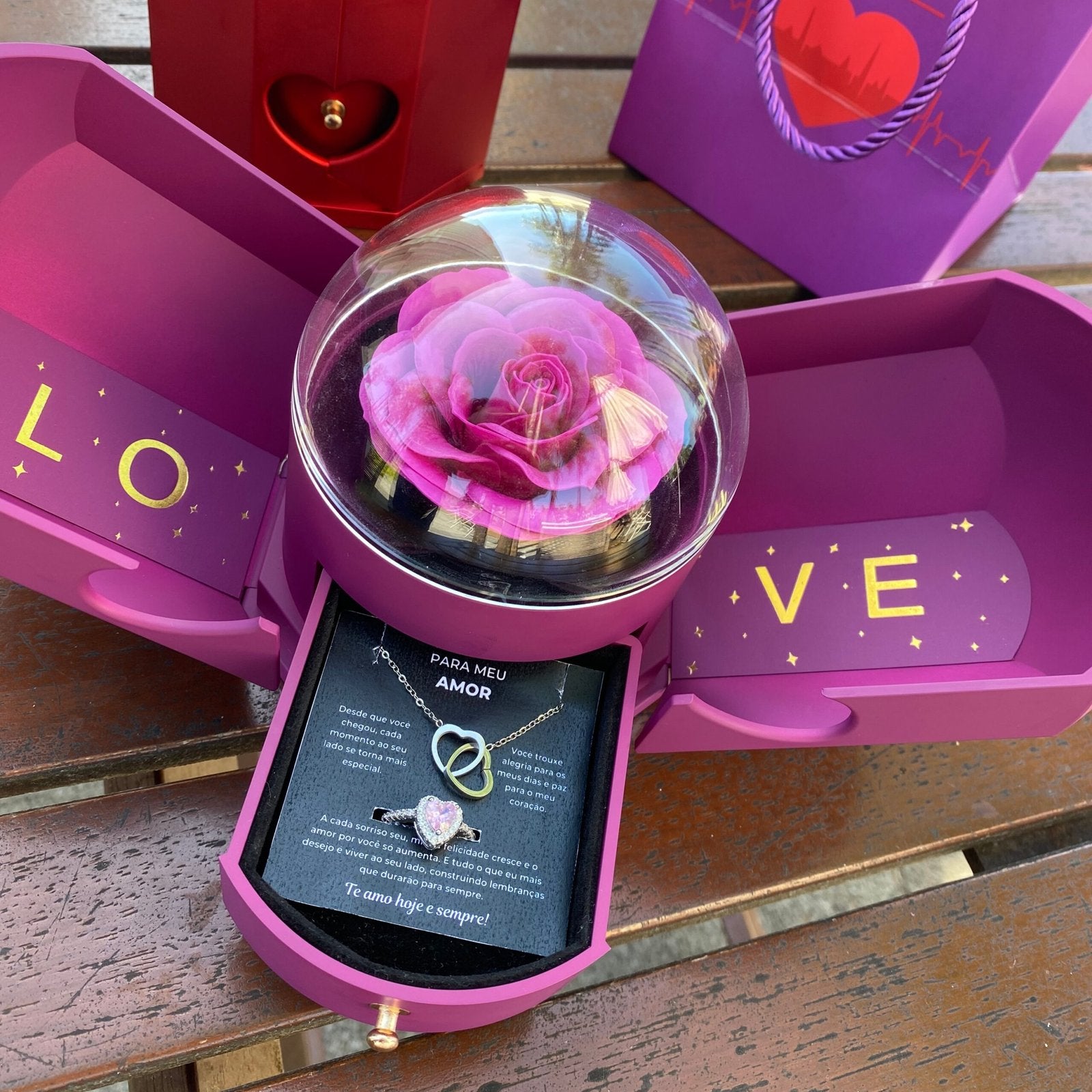 Kit Asas com Colar Personalizado + Anel Solitário Grátis