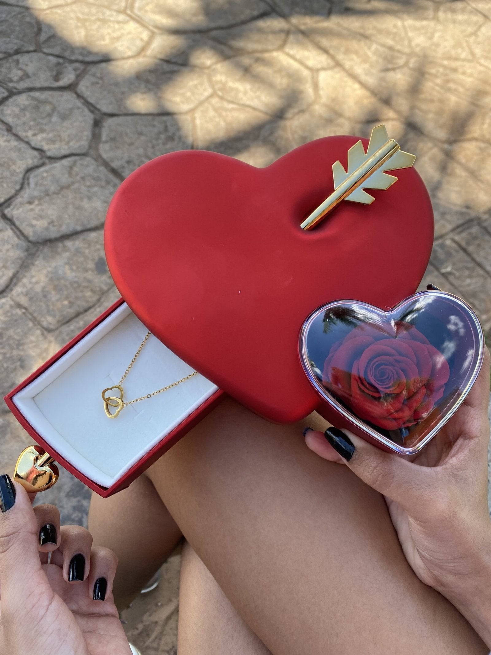 Kit Cupido com Colar Amor Duplo Personalizável